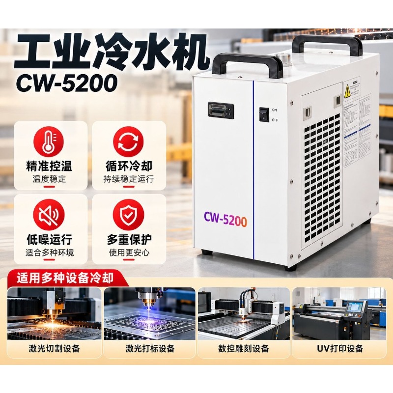Laser Industrial Chiller - Przemysłowy chłodnica CW5200, mała chłodnica wodna