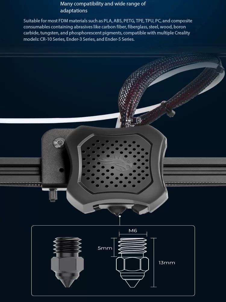 Dysza ze stali hartowanej MK8  – Creality Printer Ender 3 recenzja i cena