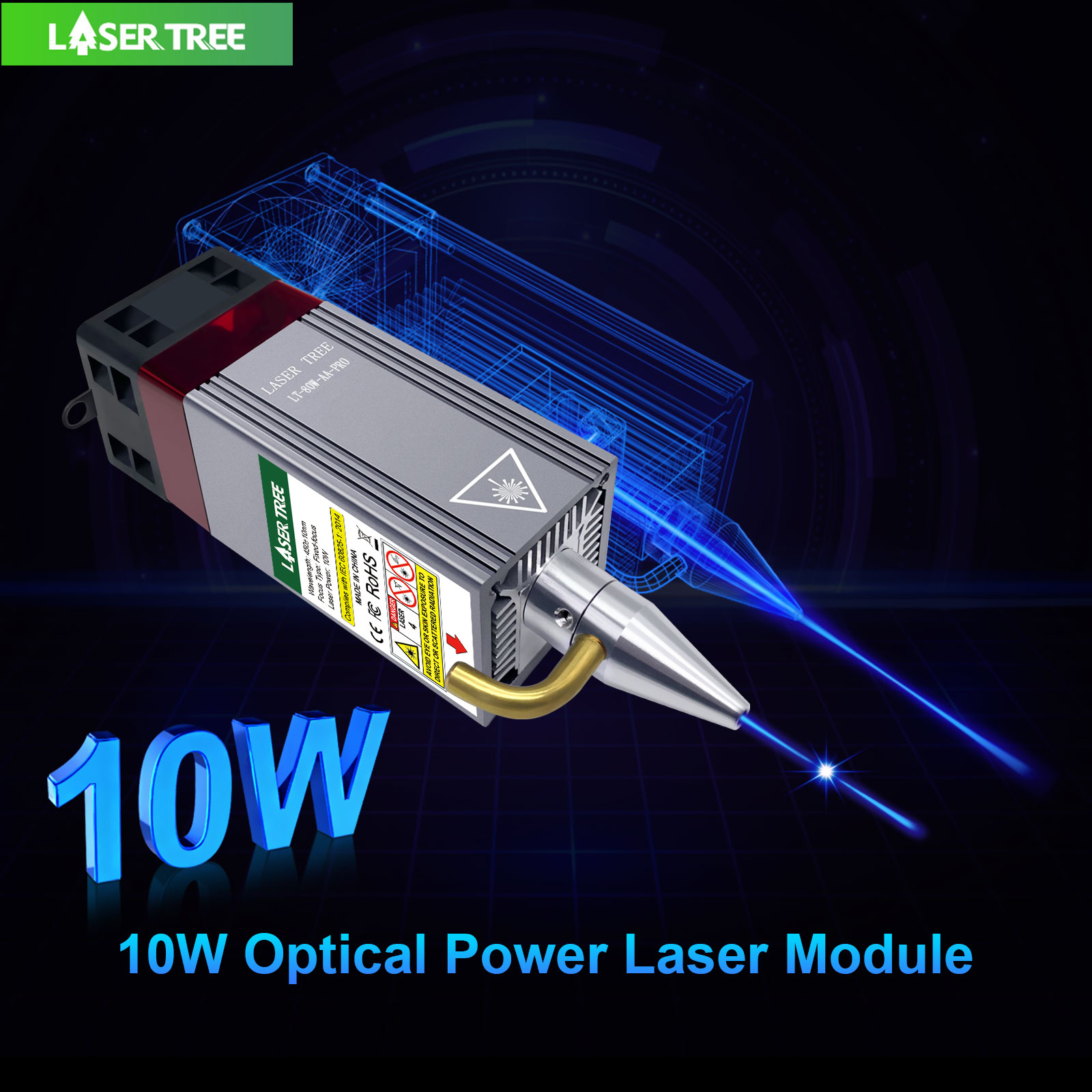 LASER TREE 5W 10W Optyczny mod – Industrial Laser Engraver recenzja i cena